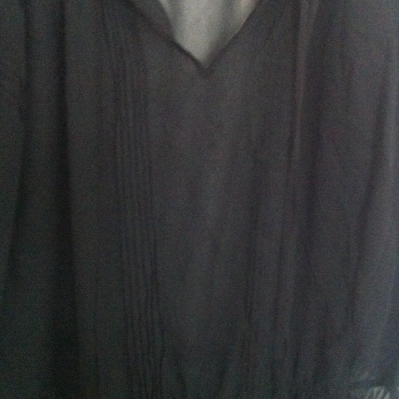 Mossimo black chiffon long sleeve shirt! - Picture 2 of 3