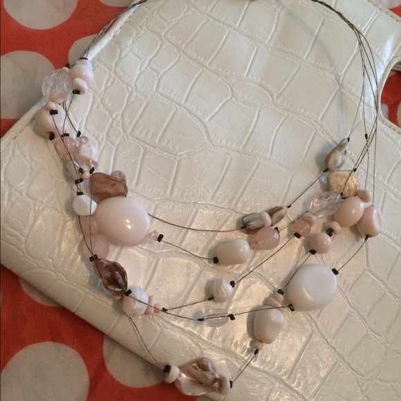 Used -  Pink plastic  necklace