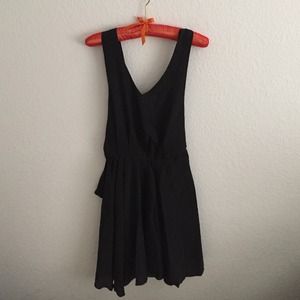 Black Backless Shift Dress