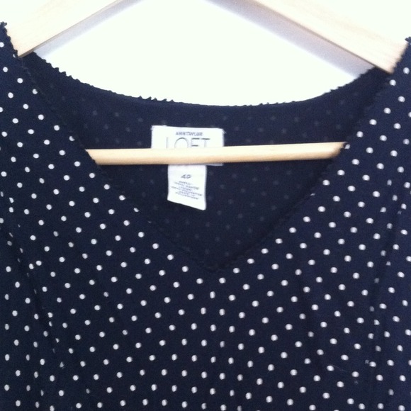 Ann Taylor Polka dotted LBD! Only worn twice! - Picture 2 of 3