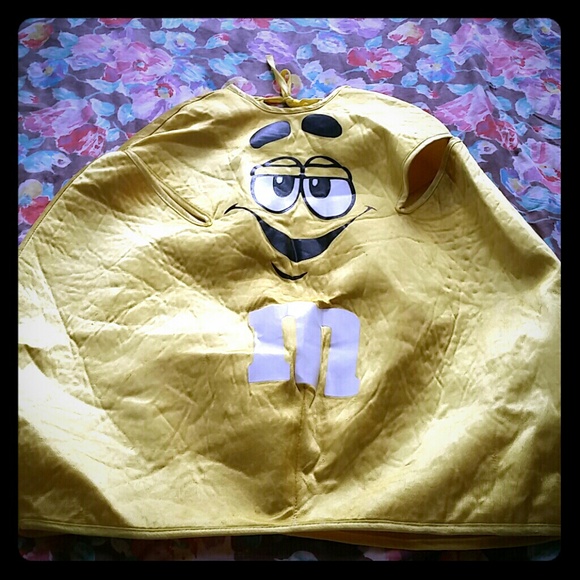 Yellow m&m costume.  Halloween