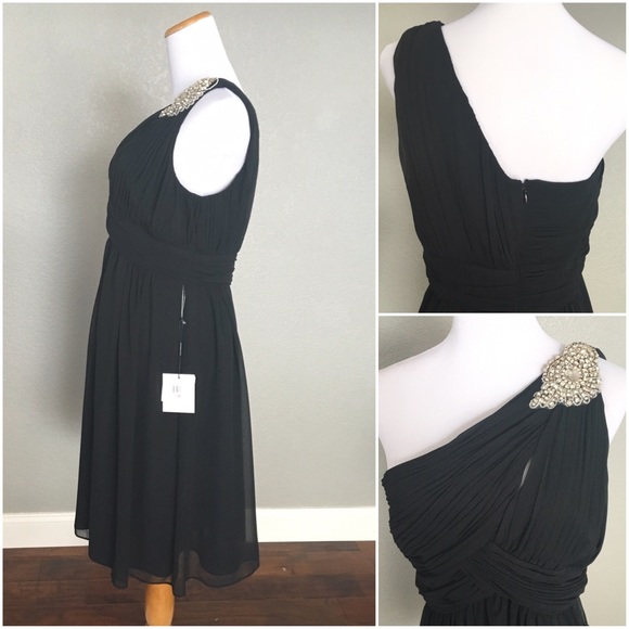 Calvin Klein Black Prom Rhinestone Accent Dress - Picture 3 of 4