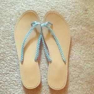 NWOT aqua blue sandal
