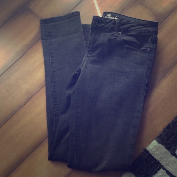 Charcoal American Eagle skinny stretch jeans