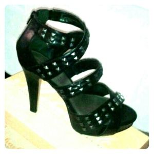 Black studded stilettos brand new!!