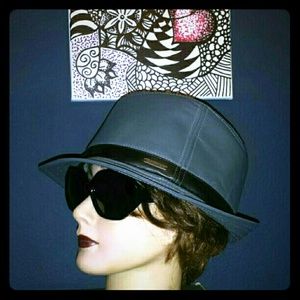 Calvin Klein Fedora Vegan Leather Trendy Hat