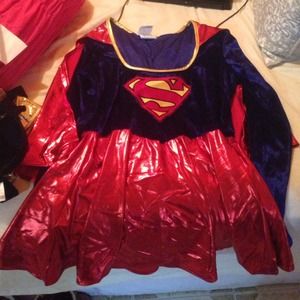 Super girl costume medium 7-9