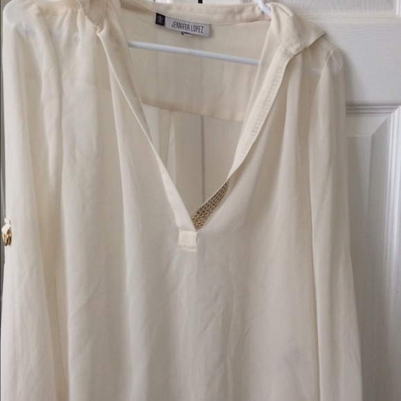 Jennifer Lopez chiffon shirt