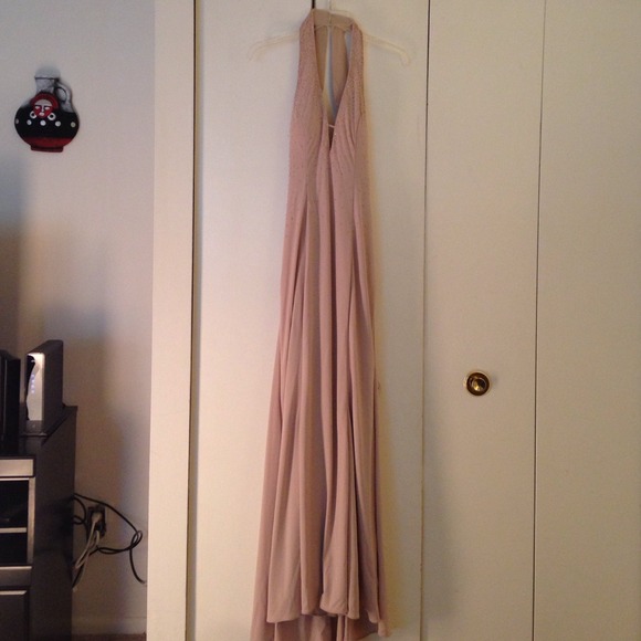 Champagne Long Formal Dress with Sequins