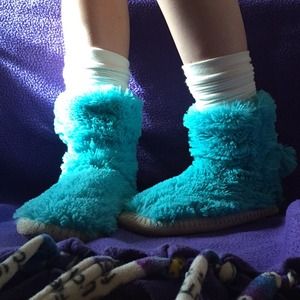 Blue Boot Slippers!