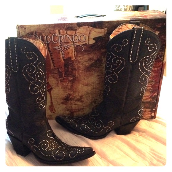 Old Gringo Mia Studded boots - black - size 8.5