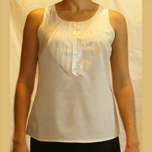 Cream Blouse with Satin Details