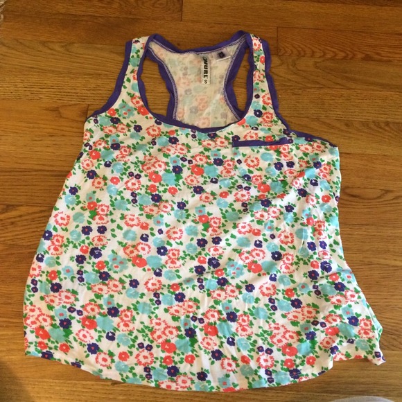 Racerback floral tank