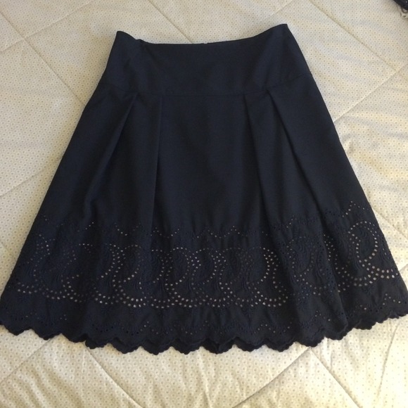 Ann Taylor Navy Blue Skirt
