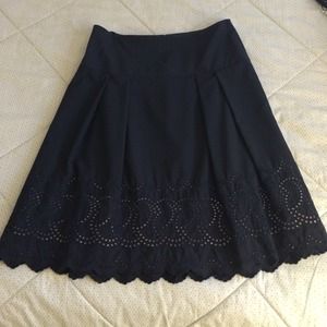 Ann Taylor Navy Blue Skirt