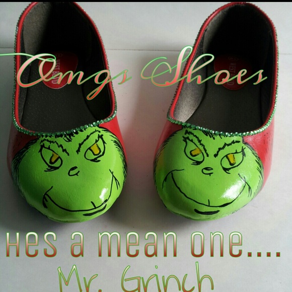 $50 FINAL Markdown Custom GRINCH flats