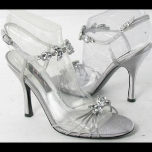 Nina New York Cara Silver Heels