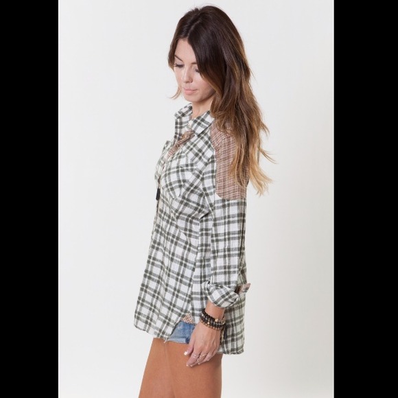 💜bundled Free People Flannel - Picture 2 of 3