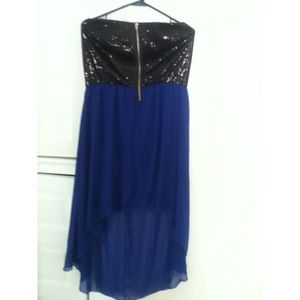 Black and Blue Zipper Dress!