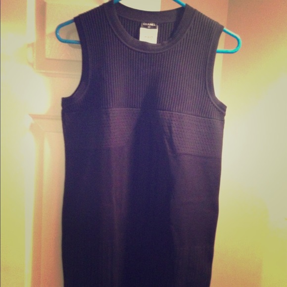 Chanel little black dress sleeveless