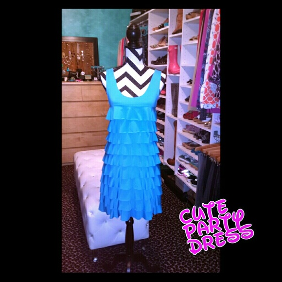 Fun Aqua Blue Dress