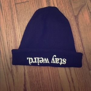 Brandy Melville 'Stay Weird' Beanie
