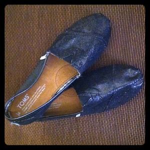 Black Sparkle Toms!