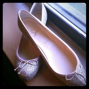 🔴SOLD🔴 Christian Louboutin glitter ballet flats