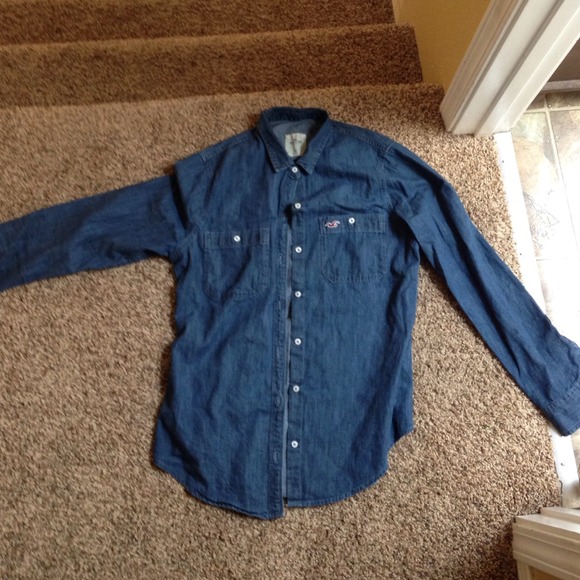Denim Hollister button up