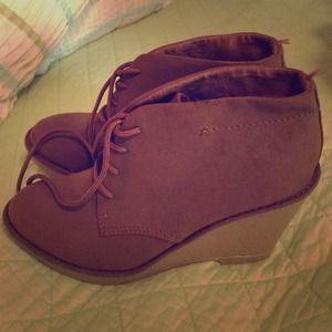 Faux Suede Ankle Booties