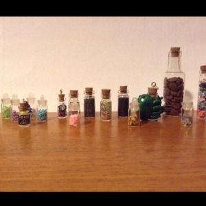 Mini Glass Jar Charms