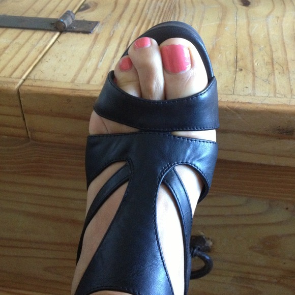 Madden Girl black sandals.