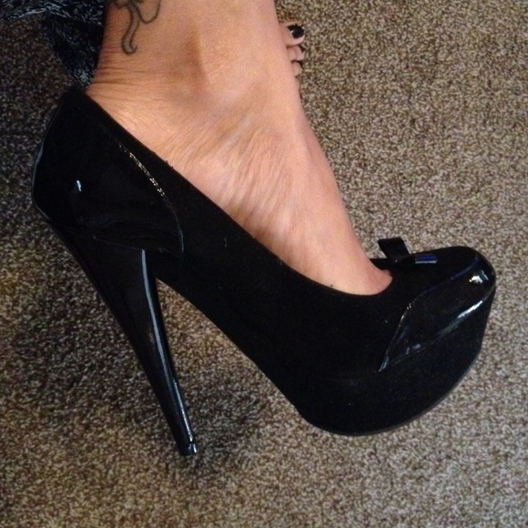 Black stilettos