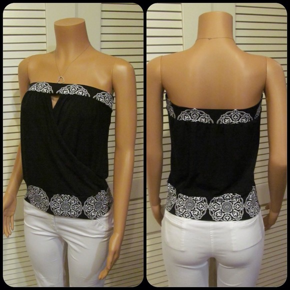 White House Black Market Tops - WHITE HOUSE BLACK MARKET TUBE TOP