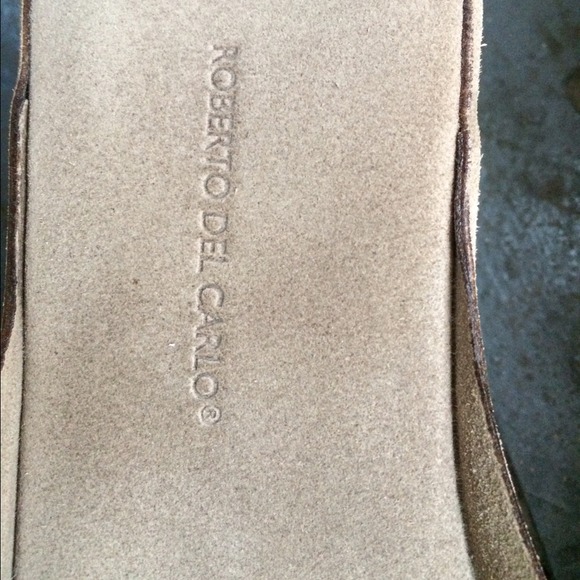 Roberto Del Carlo suede sandals 38 - Picture 2 of 4