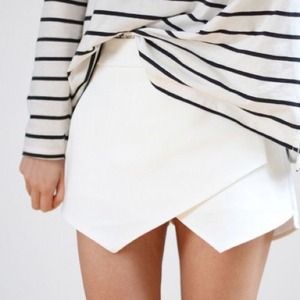 ZARA white skort