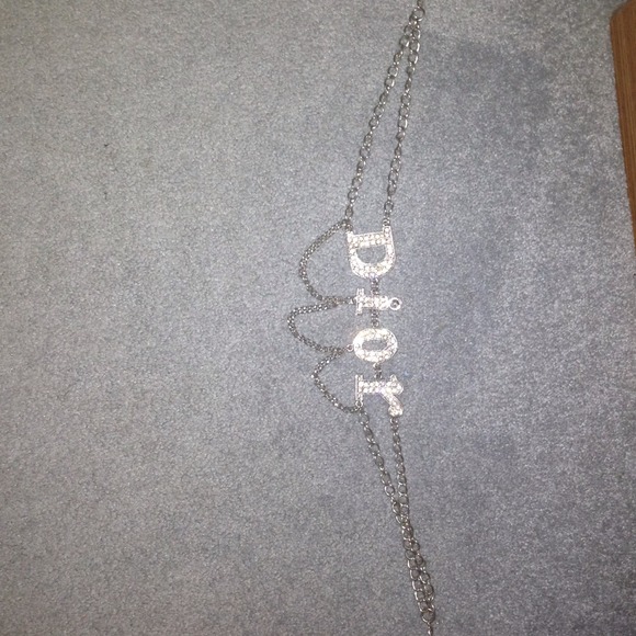 Dior chain belt