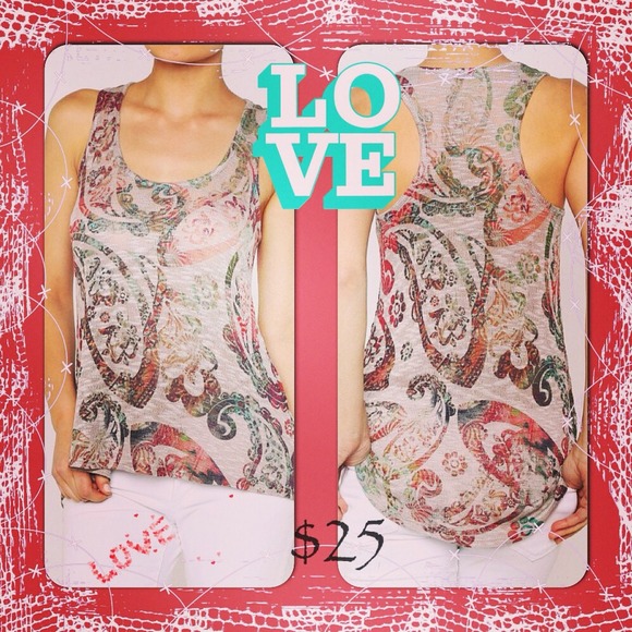 Bohemian Paisley Tank💌$23 bundle add on - Picture 1 of 4