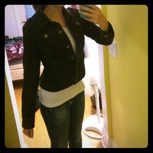 Dark navy blue fitted jacket