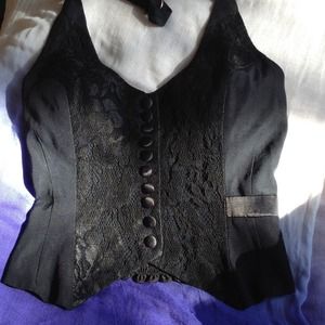 Sexy classy black vest 💋 please read description