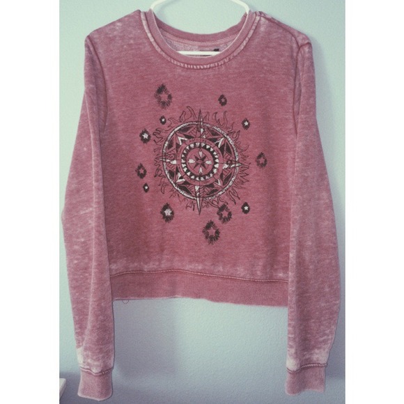 Maroon crop sweater