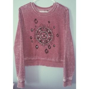 Maroon crop sweater