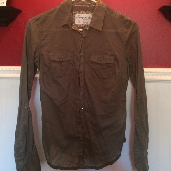 Olive Green button up