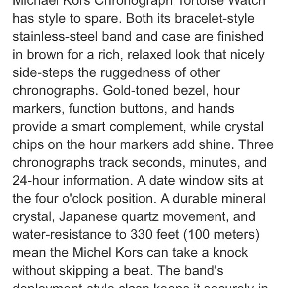 ❌BUNDLED❌ Michael Kors Tortoise Chronograph Watch - Picture 2 of 4