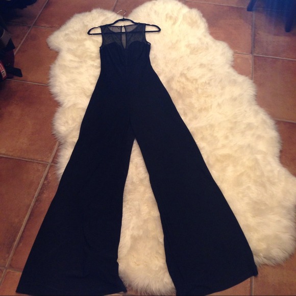 Wide leg black romper from Arden B.