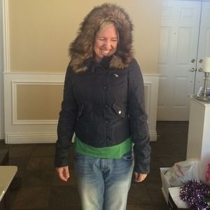 Abercrombie fur lined outerwear jacket