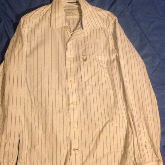 Men's button up American eagle dress shirt