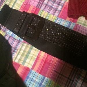 Black dress belt