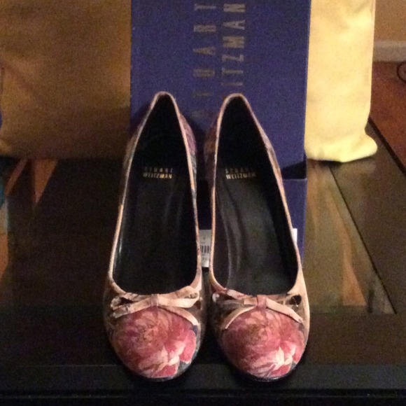 Stuart Weitzman Autumn Floral Print Shoes