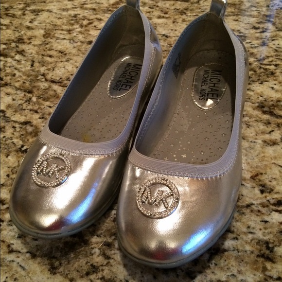 Silver Michael Kors Flats